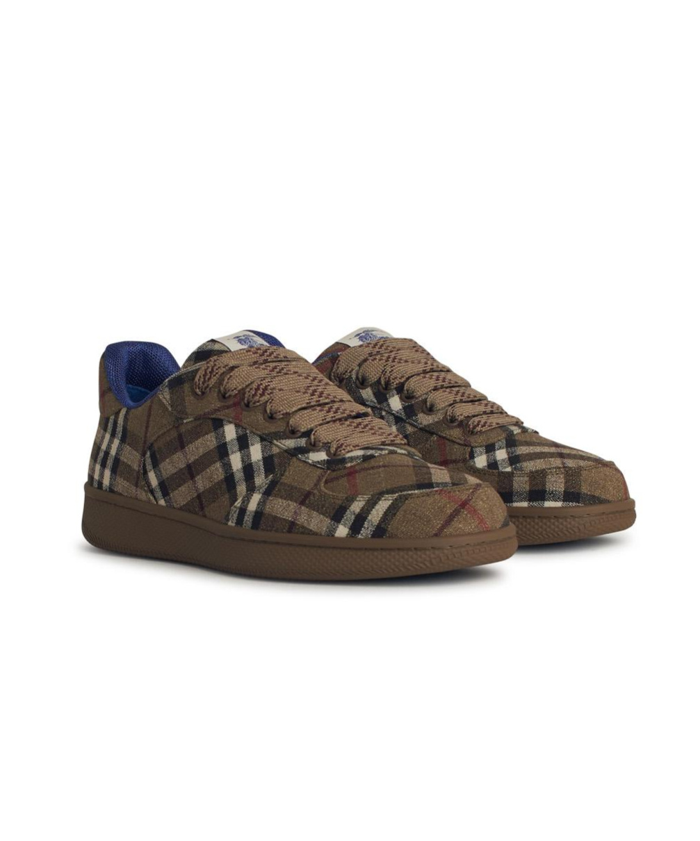 Burberry Terrace Green Polyester Blend Sneakers In Green