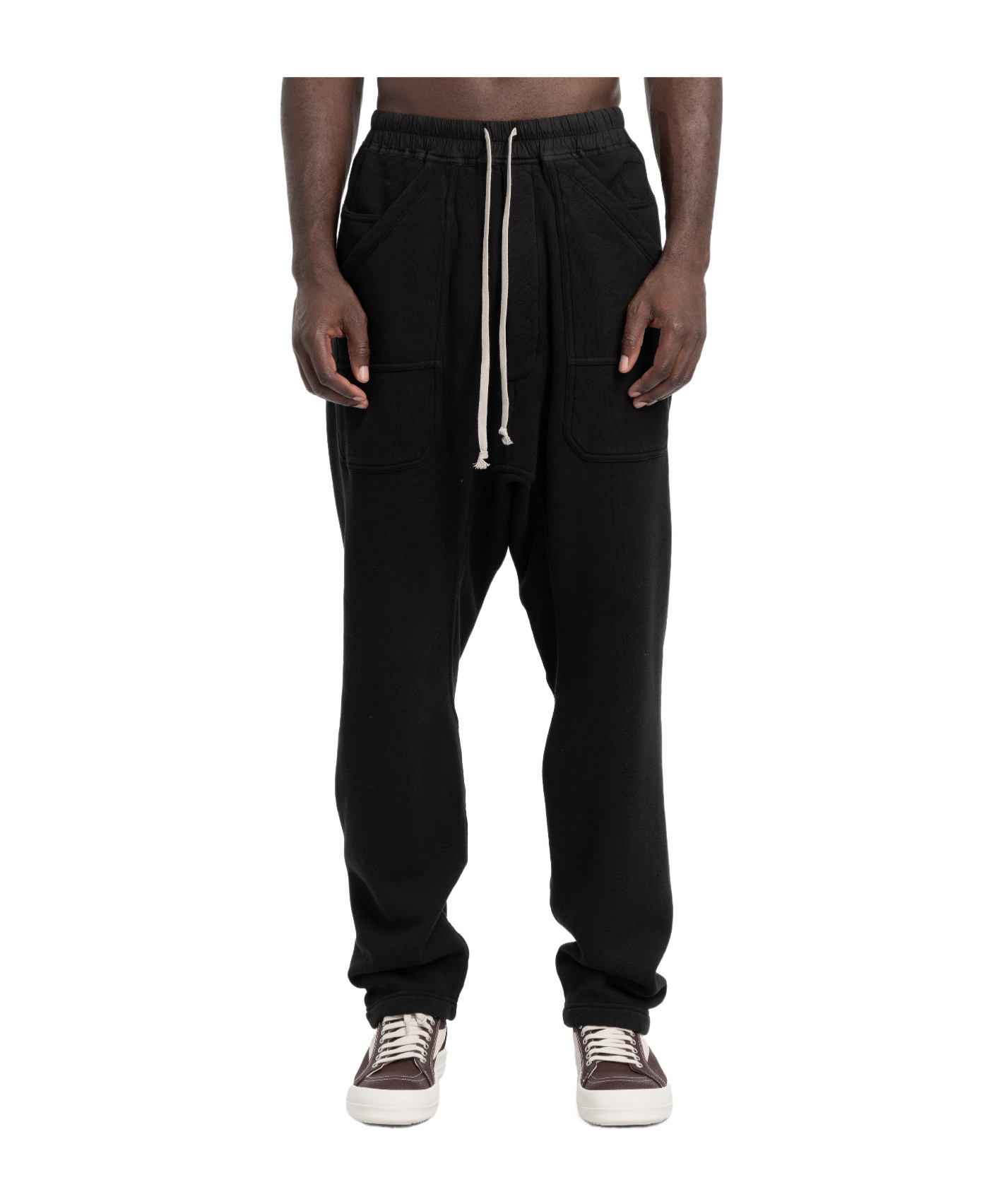 Rick Owens Drkshdw Workwear Drawstring Pants In Black
