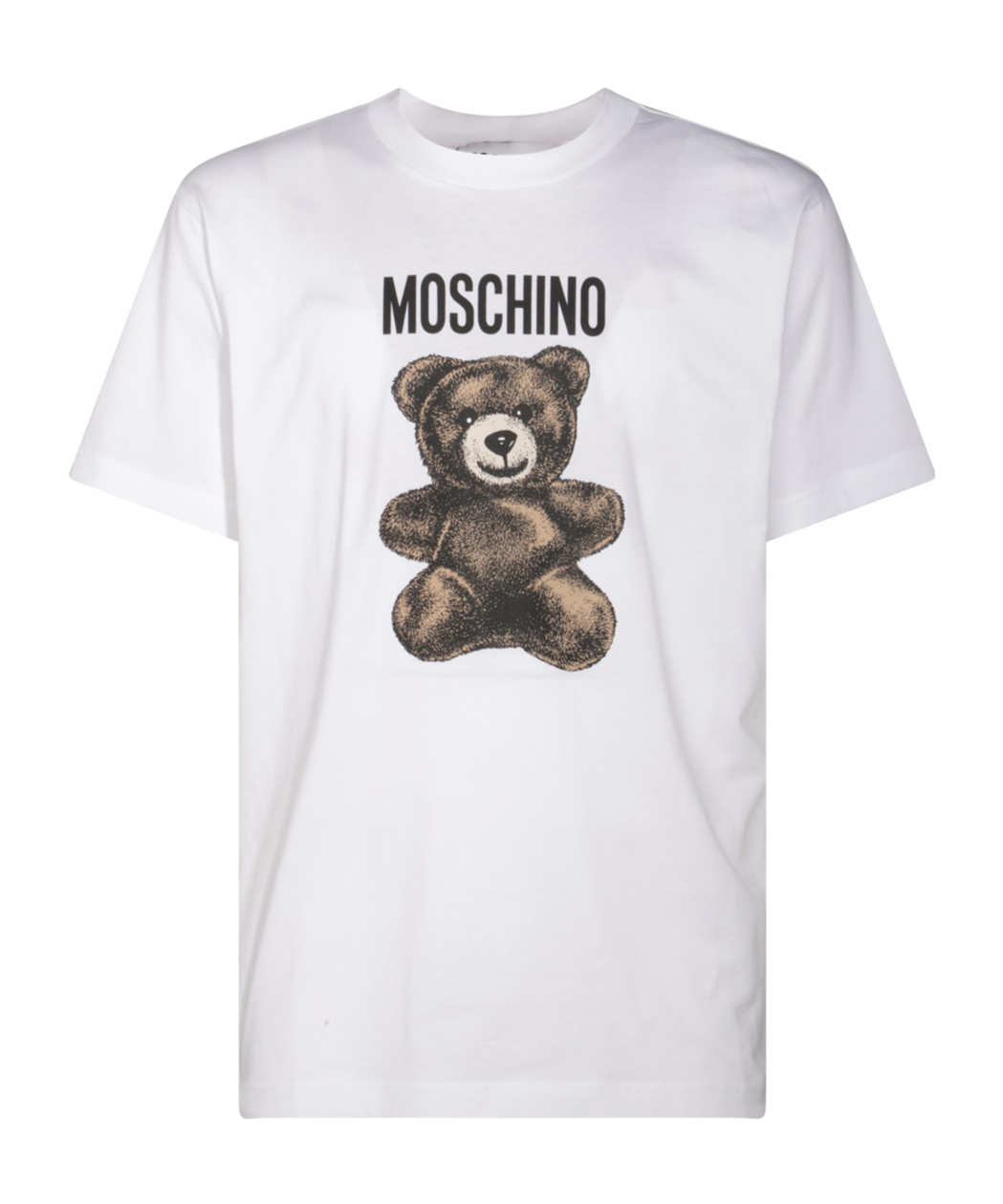 Moschino Teddy Bear Print Crewneck T-shirt In White