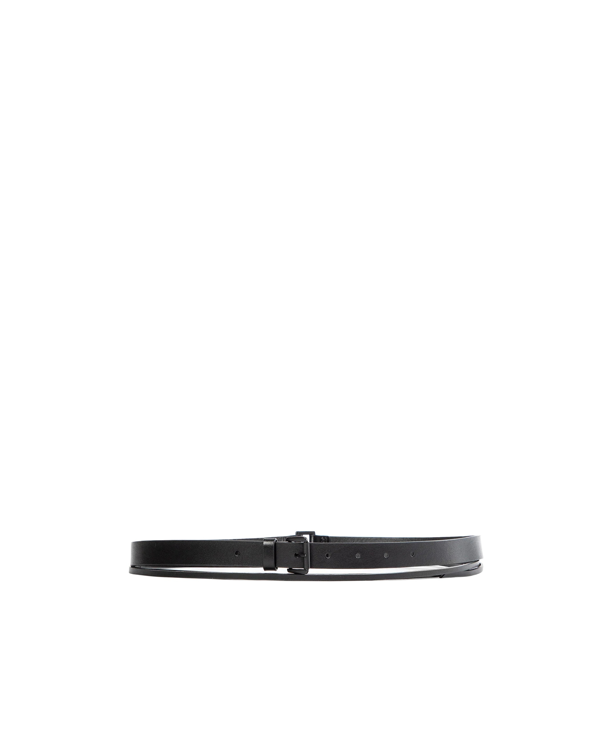Ann Demeulemeester Fina Leather Belt 25 Cm In Black