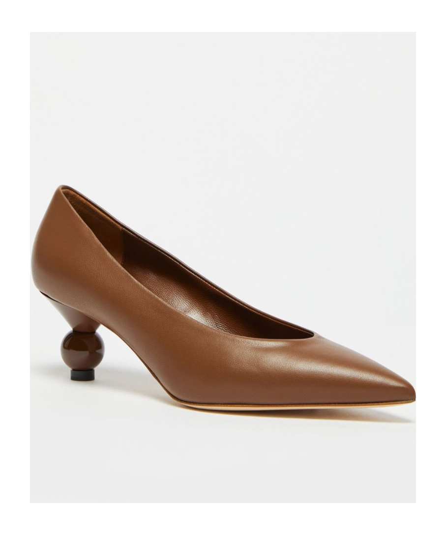 Weekend Max Mara Pointed High Heel Sandals In Brown