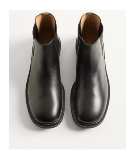 Valentino Urbie Calfskin Ankle Boot In Black