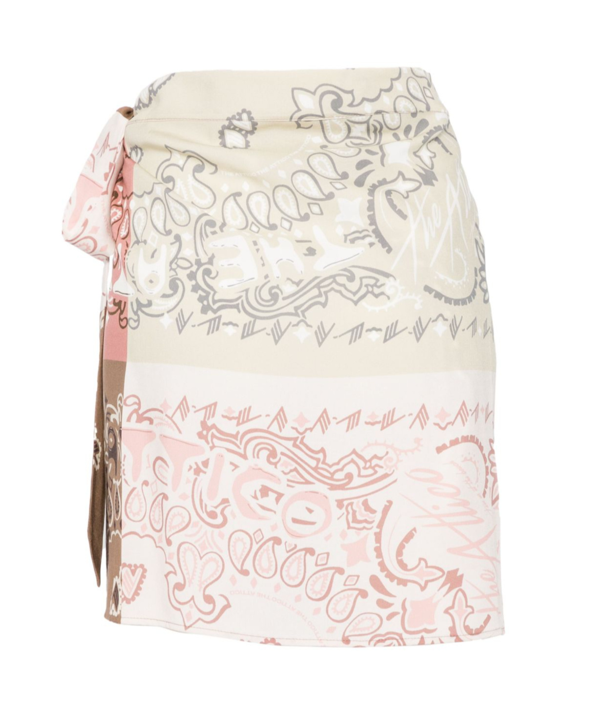 Attico Printed Skirt In Pink