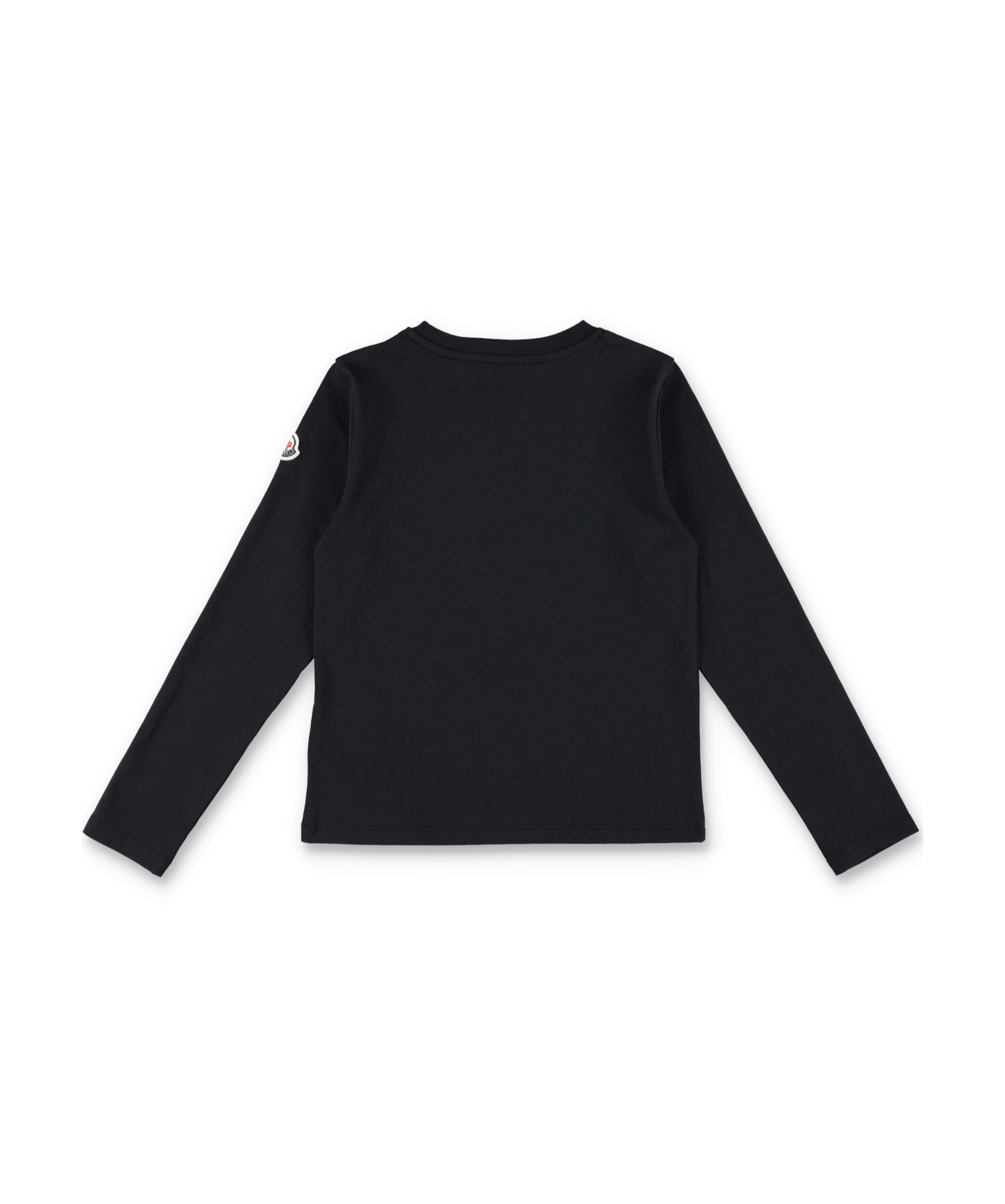 Moncler Dog-print Long-sleeves T-shirt In Black