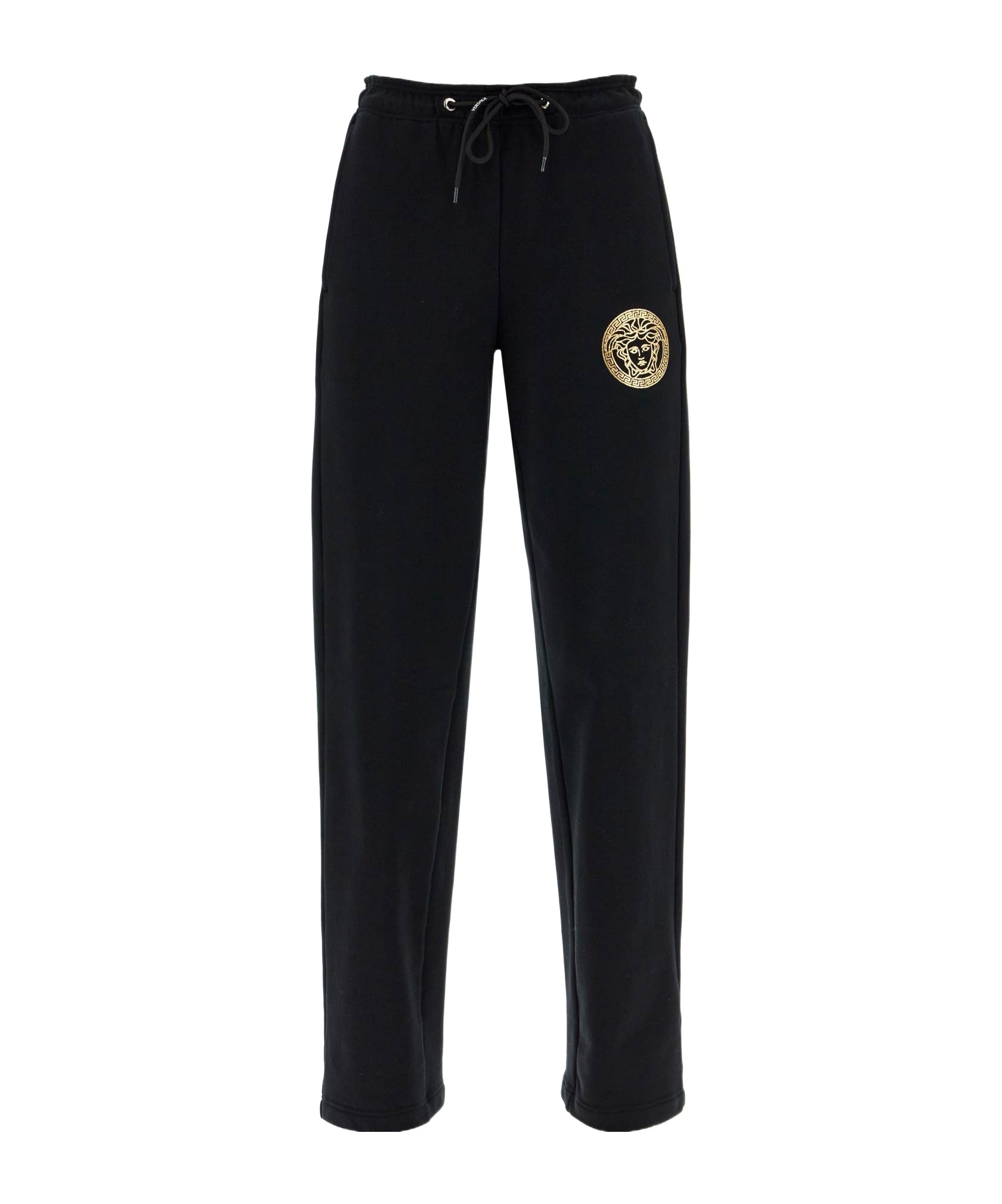 パンツ VERSACE BLACK COTTON JOGGERS Logo cotton sweatpants in black - Versace Kids | Mytheresa