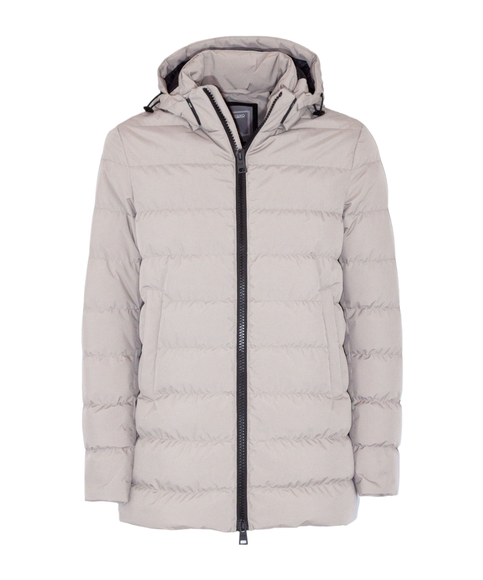 Herno Hooded Quilted Jacket In Gray