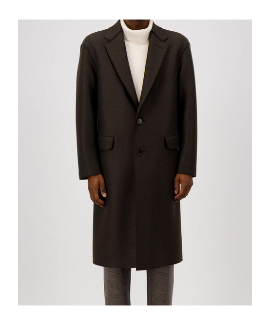 Harris Wharf London Dropped Shoulder Chester Coat In Brown