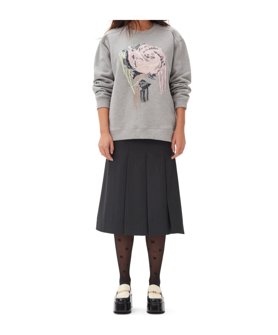 Ganni Sweaters In Gray