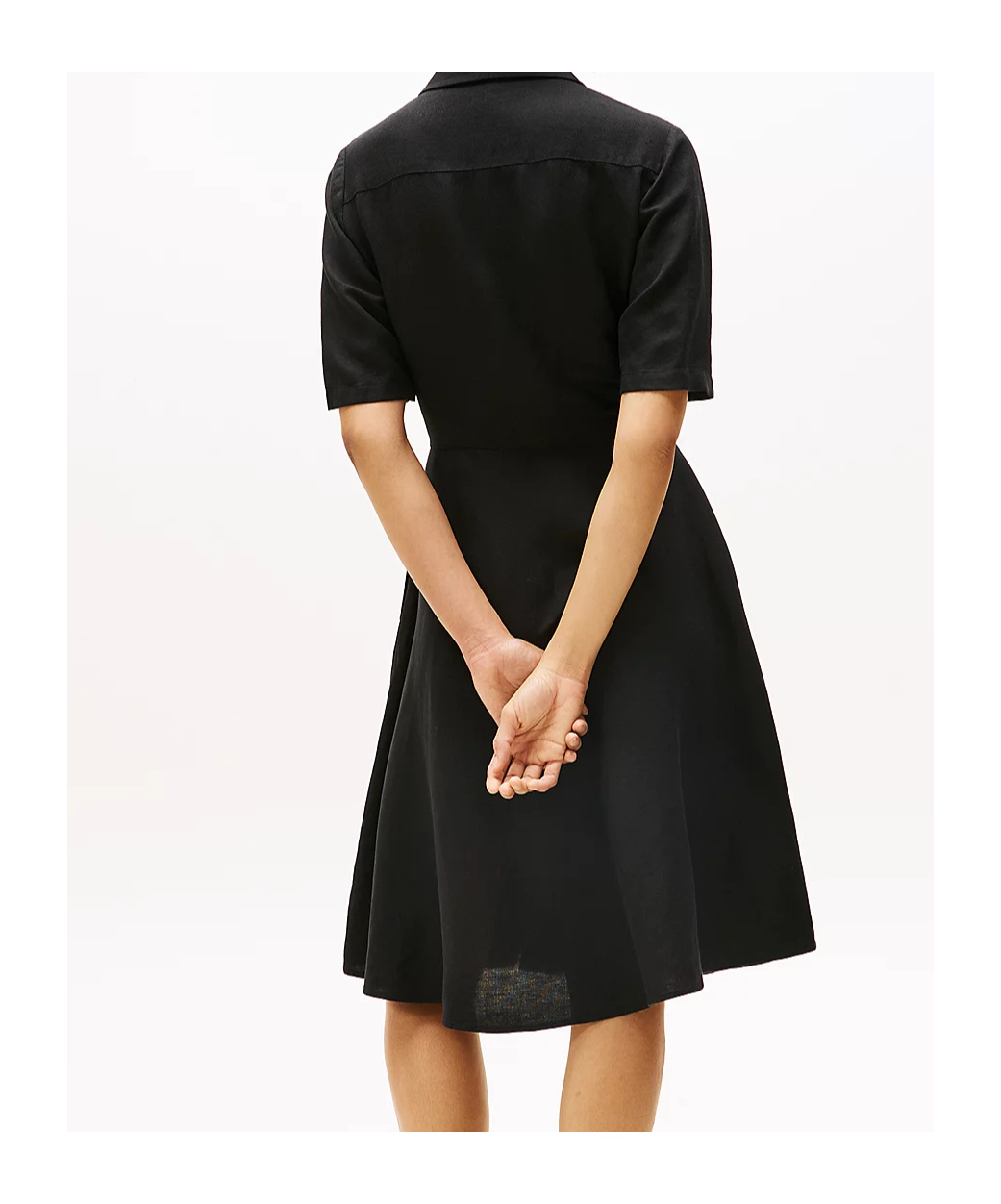 Tommy Hilfiger Fit And Flare Midi Polo Dress In Blue
