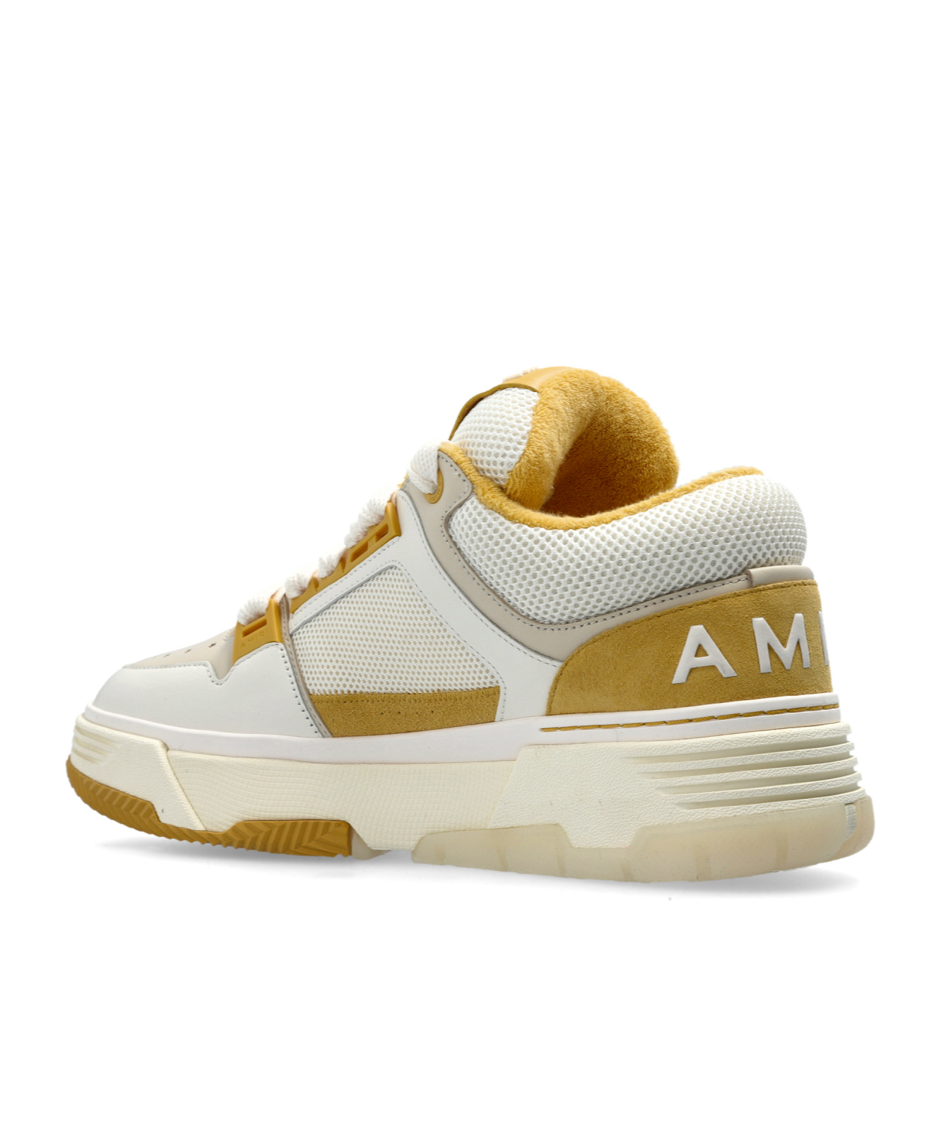 Amiri Ma1 Sneakers In Beige Leather And Fabric In Nude