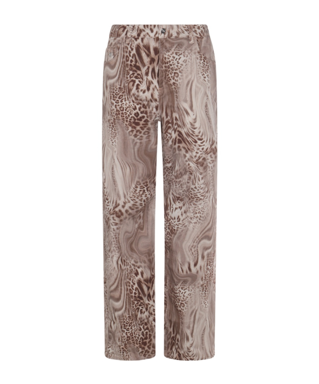 Blumarine Jeans In Brown Cotton In Nude