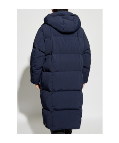 Jil Sander Long-sleeved Down Jacket In Blue