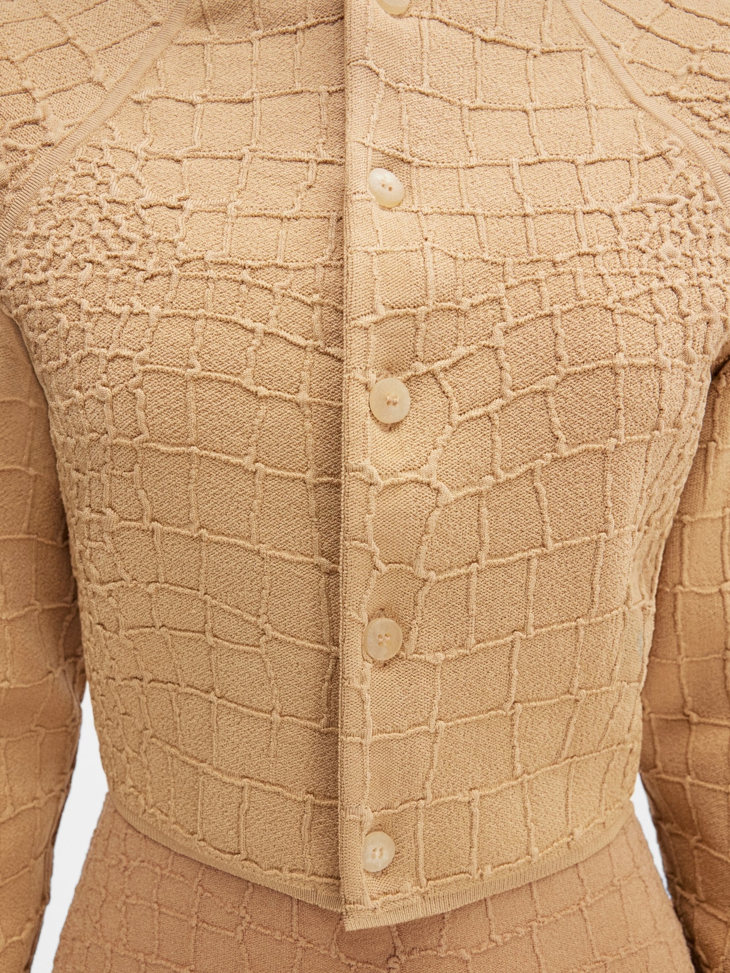 Jacquemus The Scala Cardigan In Nude