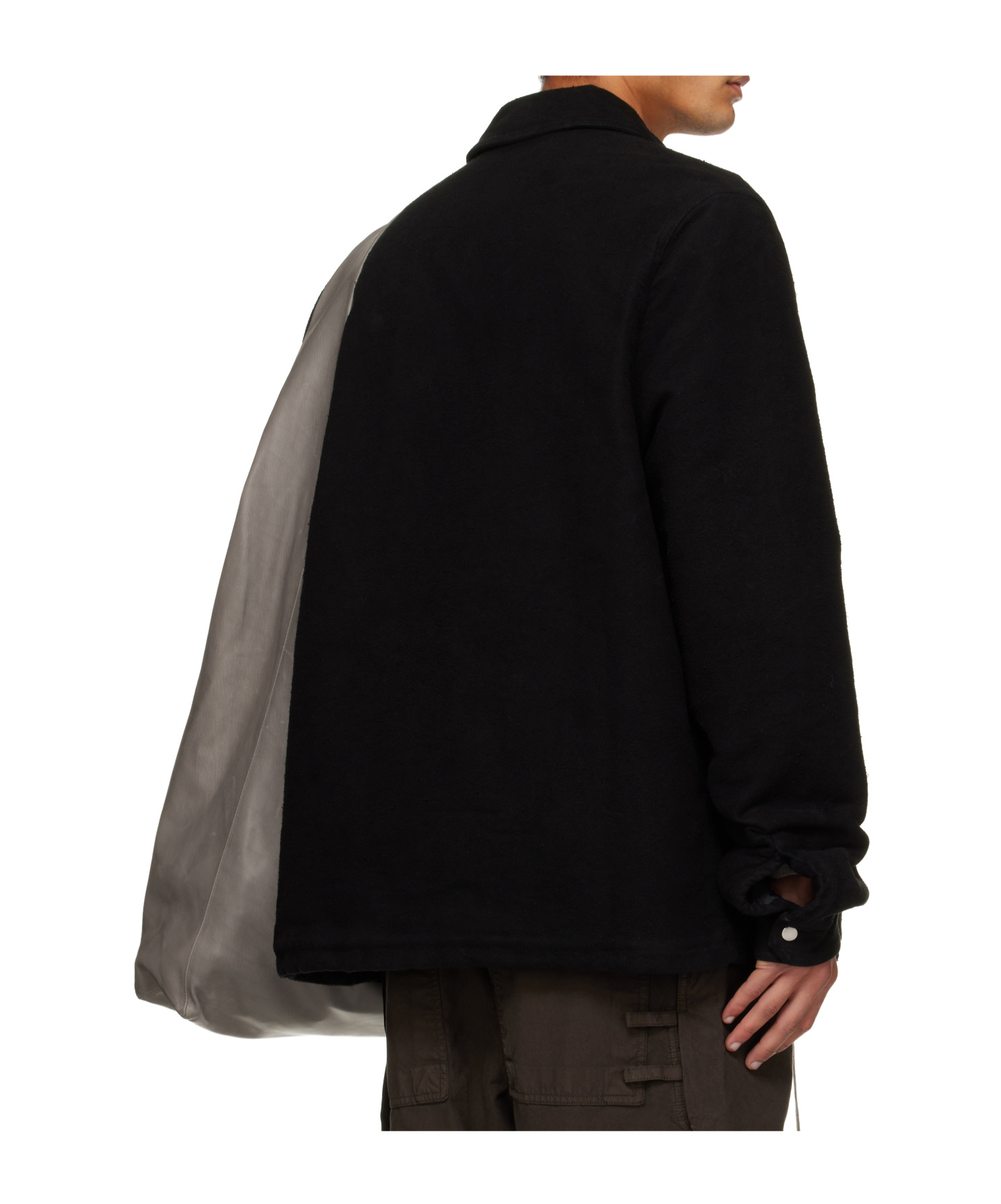 Rick Owens Drkshdw Concealed Zipfront Jacket In Black