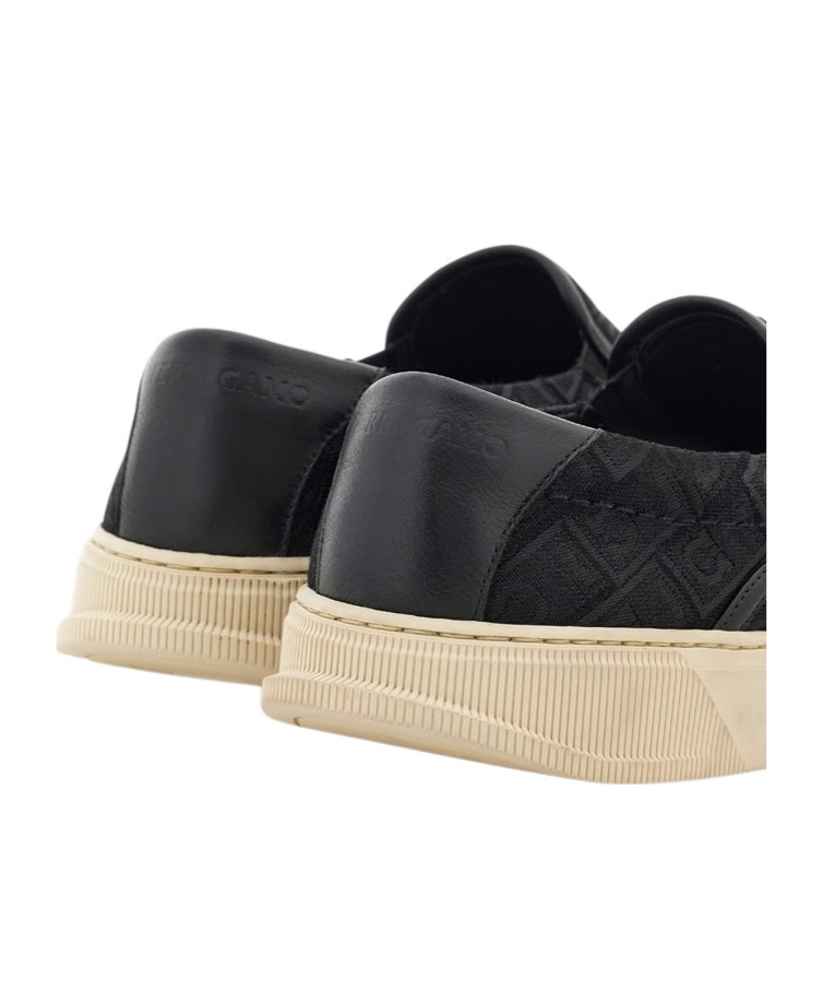 Ferragamo A Pair Of Sneakers In Black