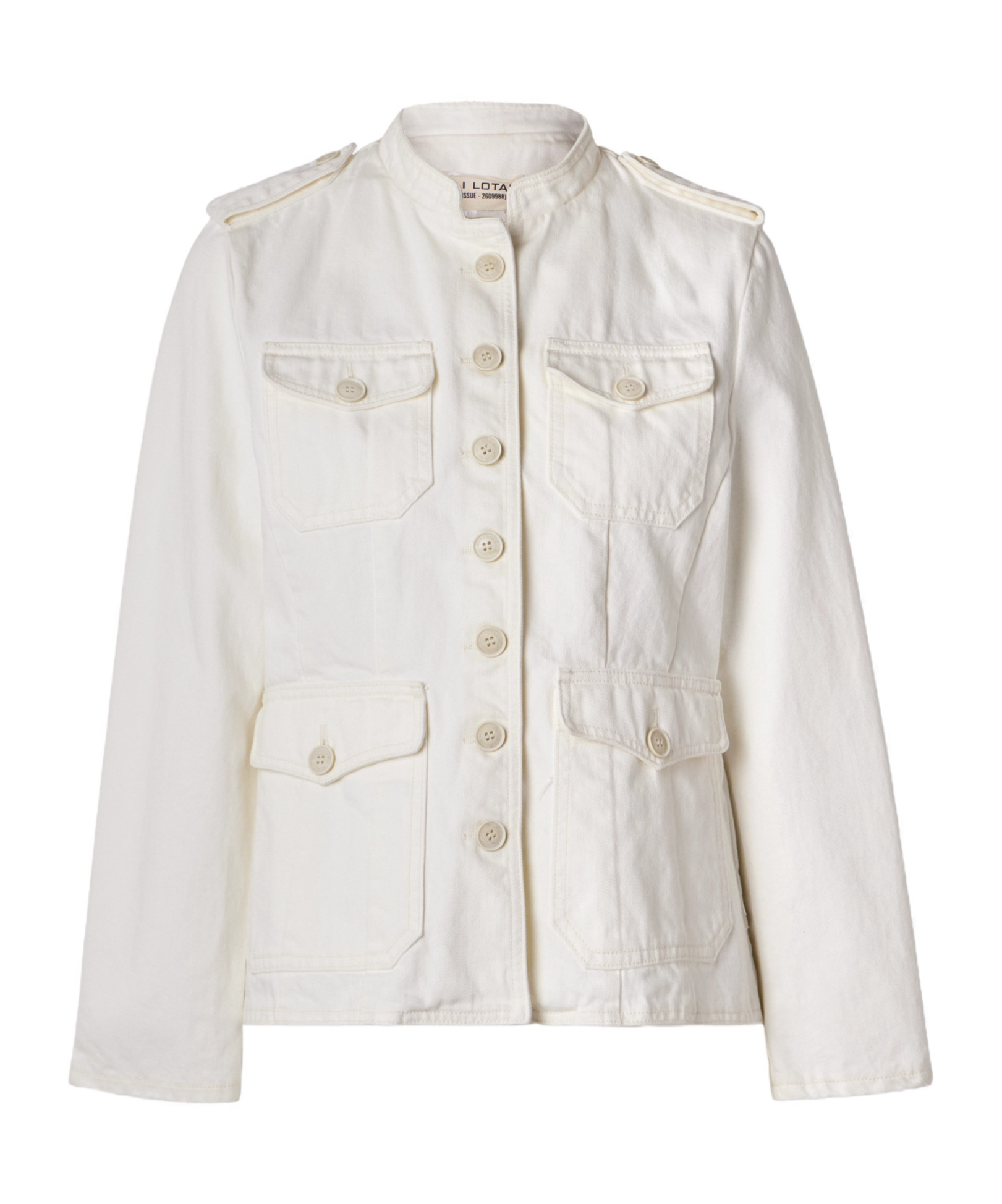Nili Lotan Button-front Flap-pocket Military Jacket In White