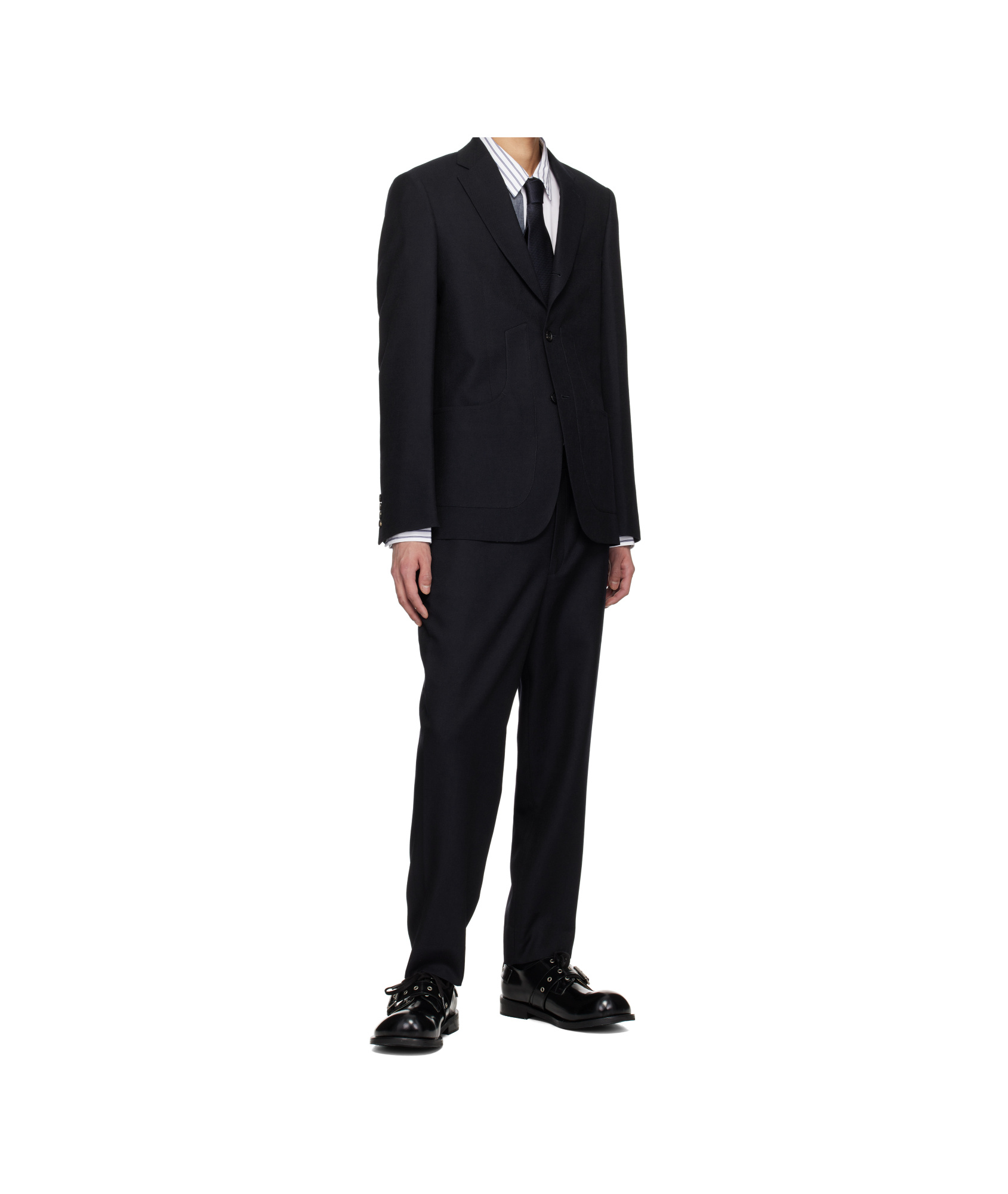 Comme Des Garçons Long-sleeved Suit Jacket In Black