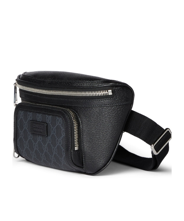 Gucci Small Gg Belt Bag With Tag In Black