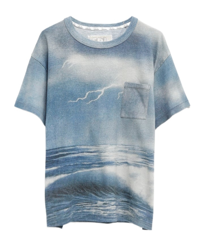 Shop Erl Short-sleeved T-shirt In Blue