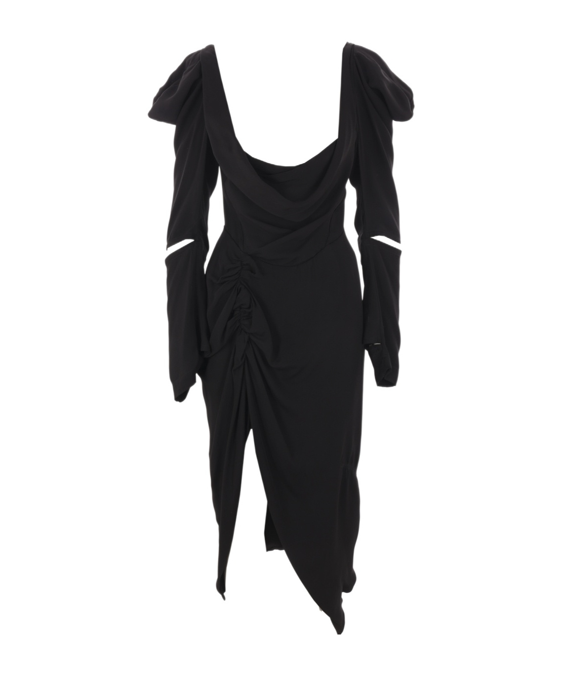 Shop Vivienne Westwood Draped Dress In Black