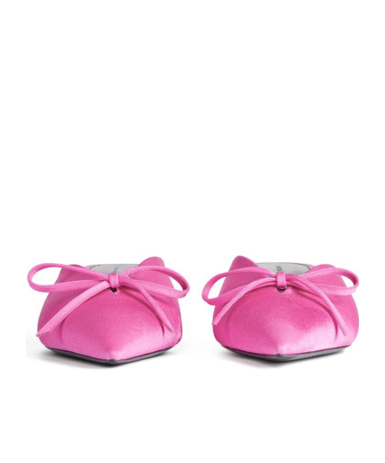 Shop Balenciaga Women's Knife Bow 40mm Mule In Pink