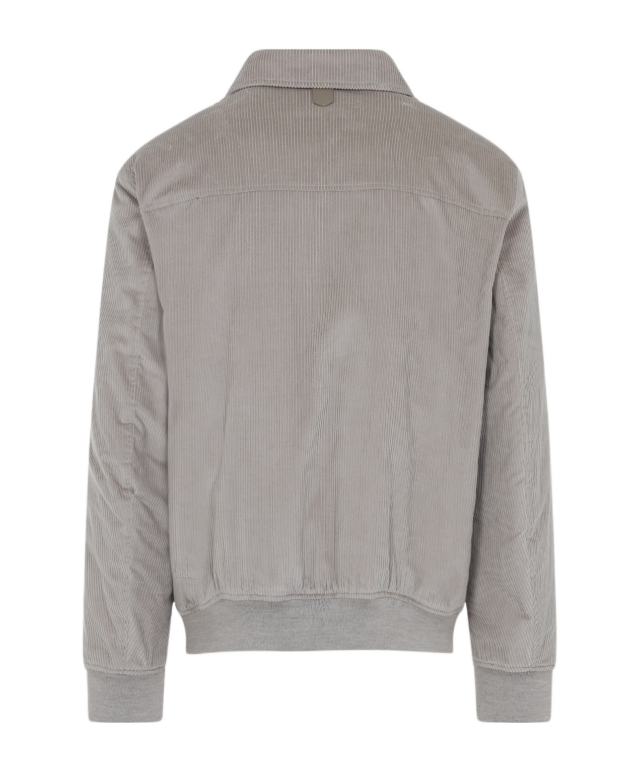 Canali Velvet Bomber In Gray