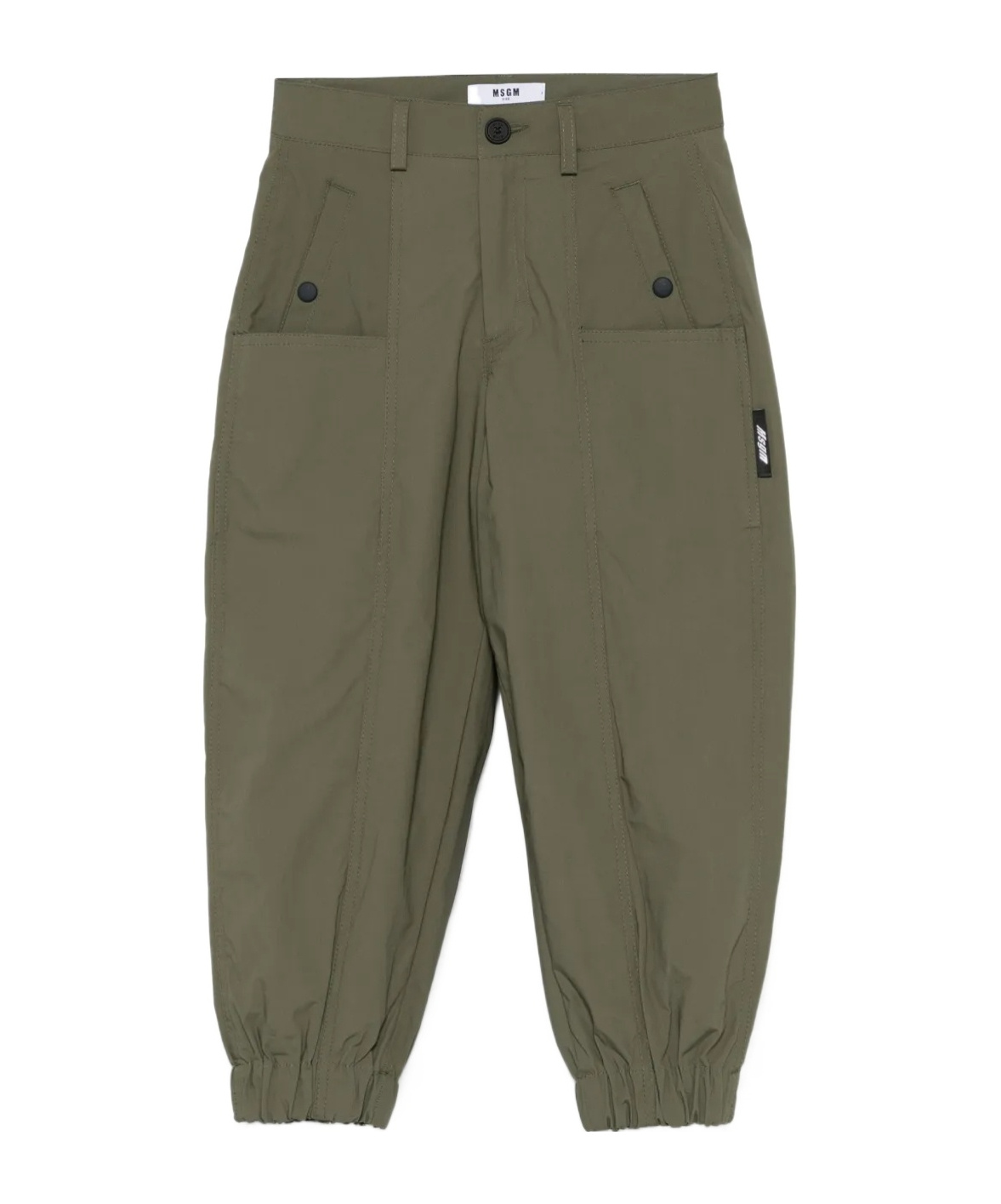 Msgm Tapered Trousers In Green