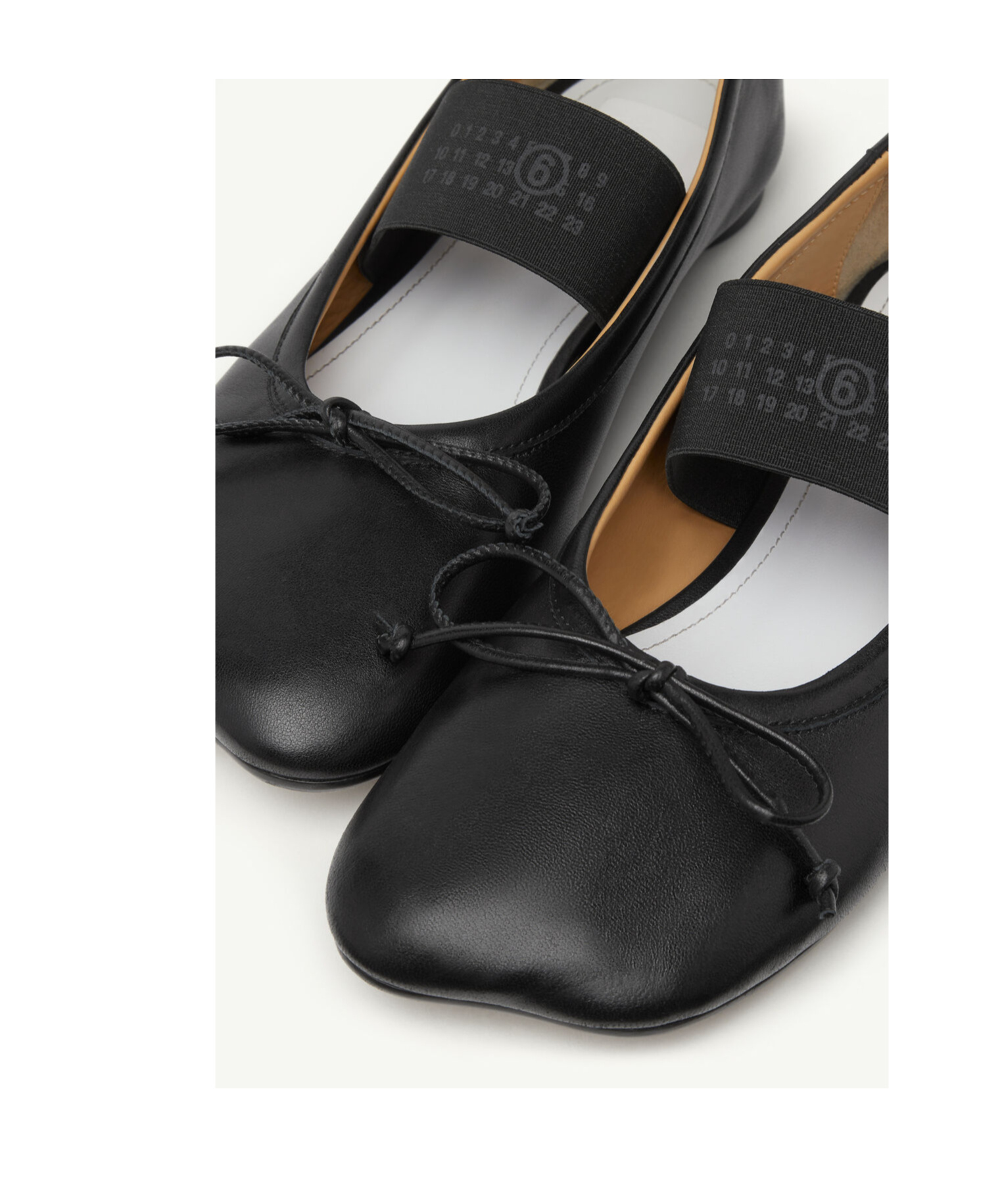 Shop Mm6 Maison Margiela Anatomic Ballerinas In Black