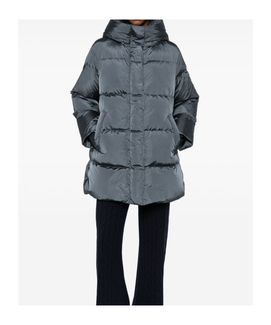 Lempelius Long-sleeved Cotton-padded Jacket In Gray