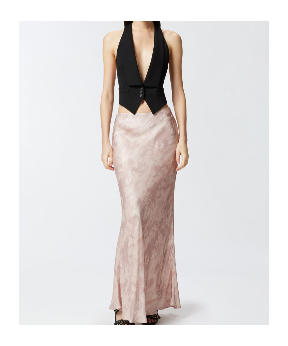 Shop Pinko Rear-tied Vest In Black