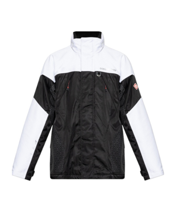 Casablanca Color-block Long Sleeve Casual Jacket In Black