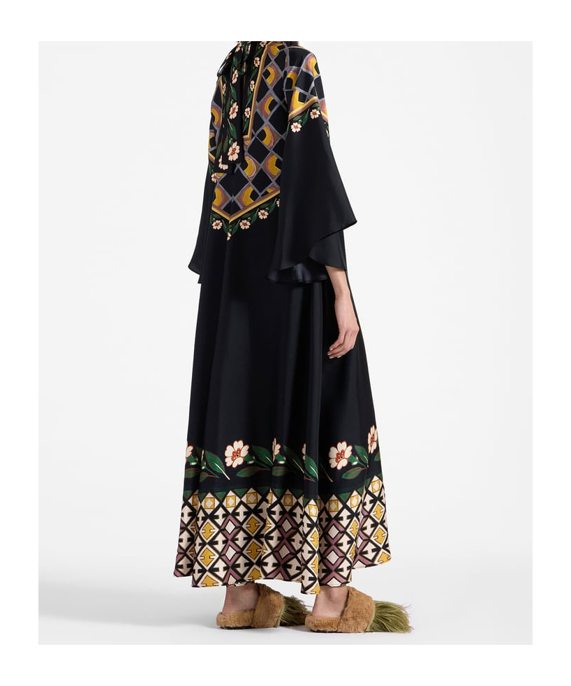 La Doublej Magnifico Silk Dress In Green