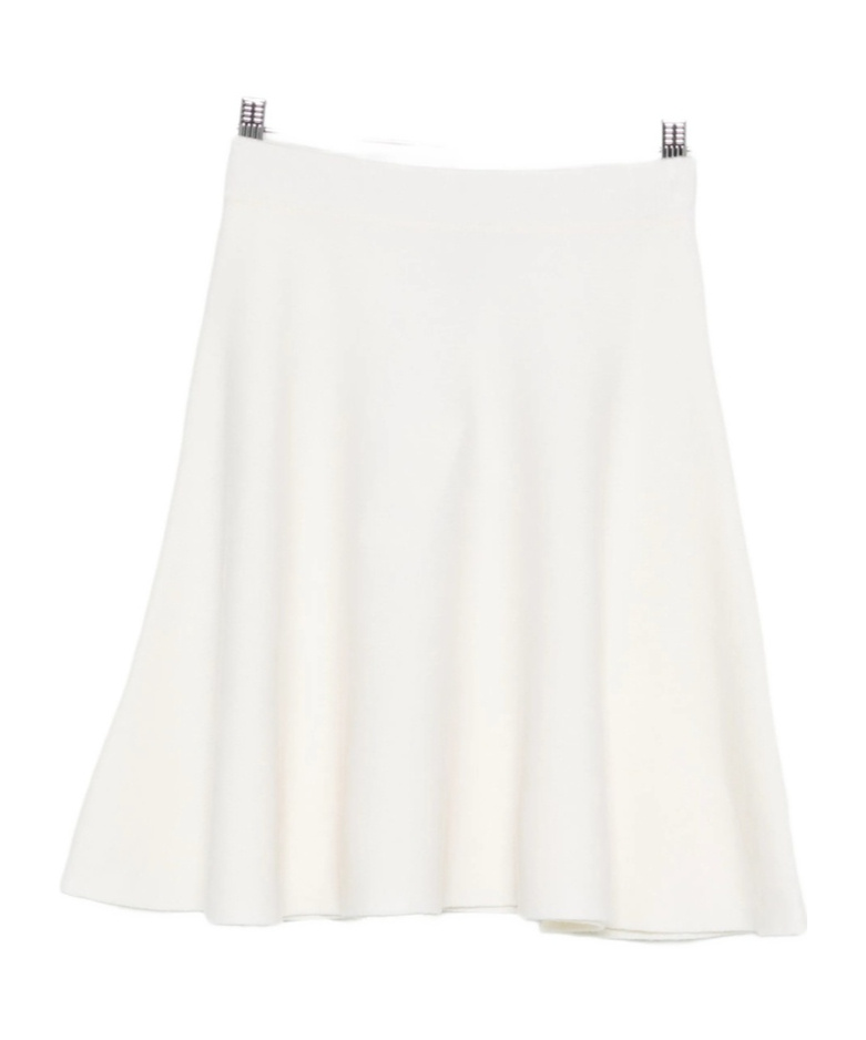 Max Mara Wool Flared Skirt In Yellow