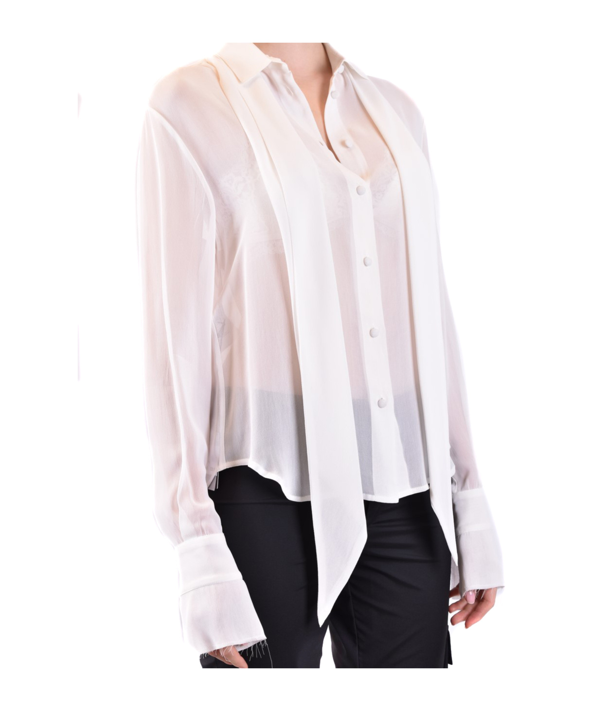 Philosophy Di Lorenzo Serafini Raw-edge Long-sleeve Shirt In Pink