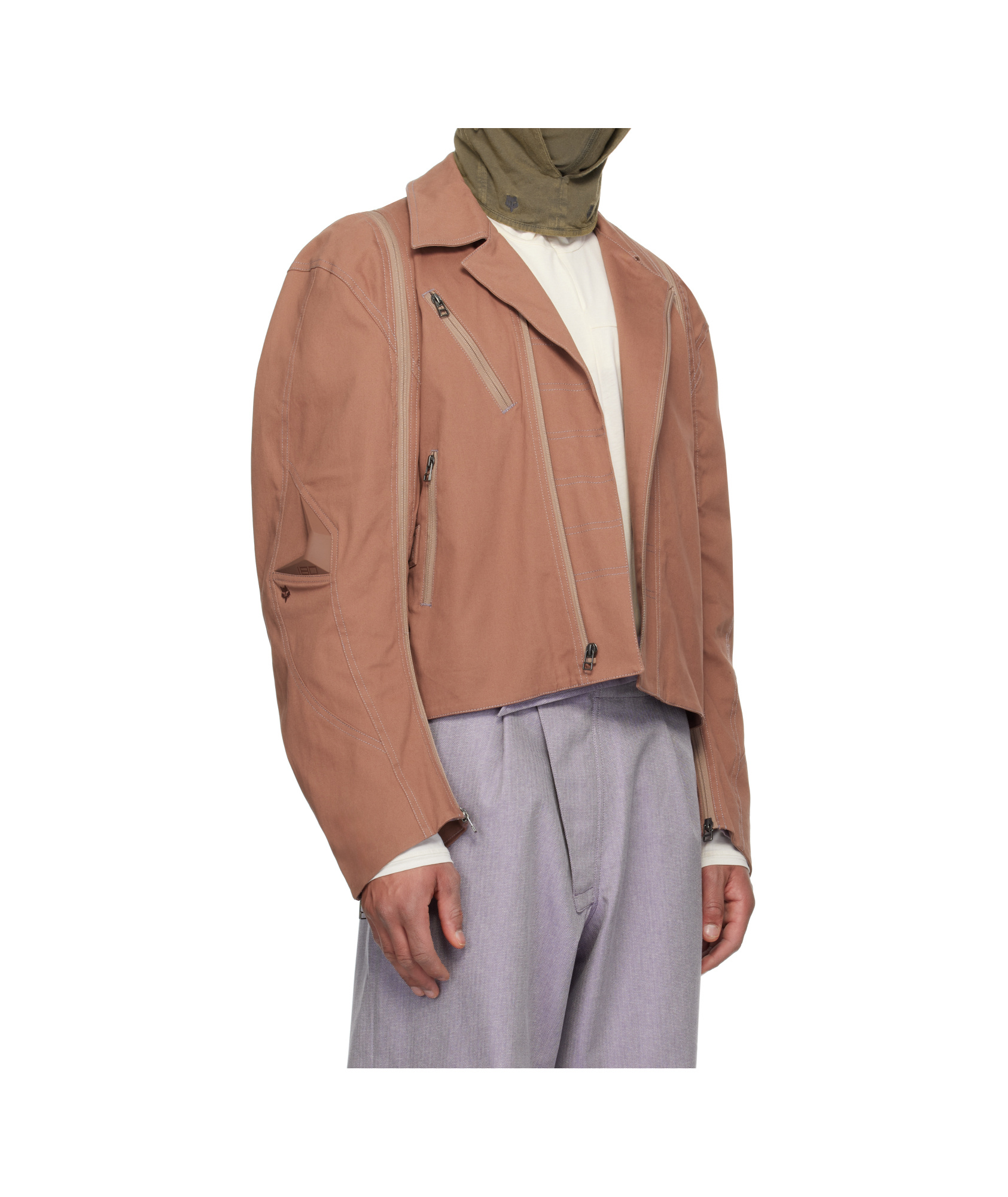 Kiko Kostadinov Brown Fox Racing Edition Fox Jacket In Multicolor