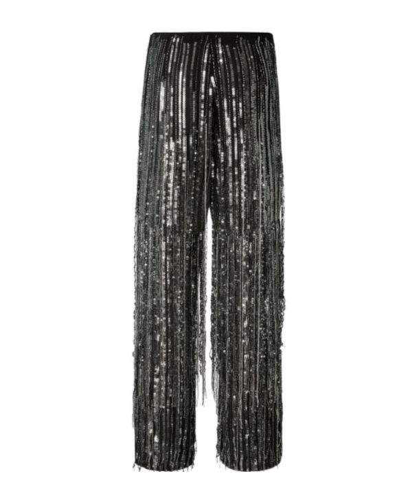 Pinko Sequinned Trousers In Black