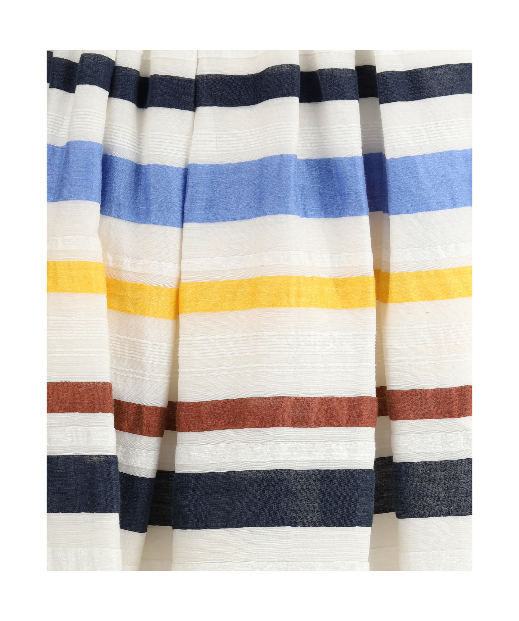 Sara Roka Striped Long Skirt In Multicolor