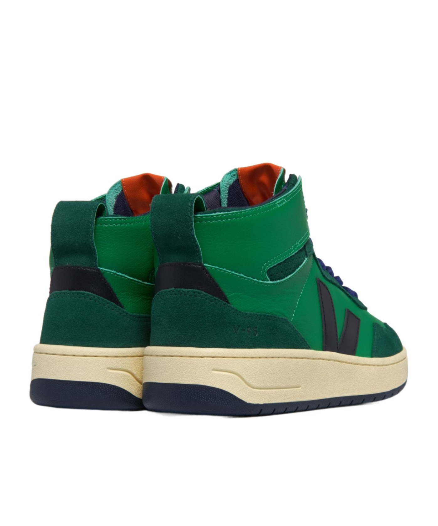 Veja Lace-up High-top Casual Shoes In Green