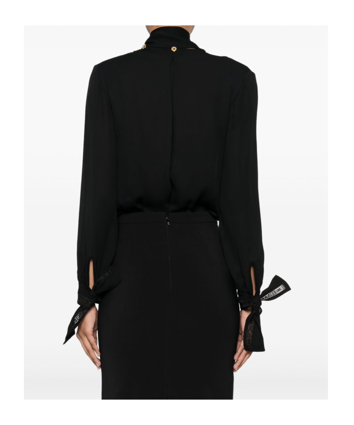Elisabetta Franchi Bodysuit Featuring Bow Detail And Keyhole Back