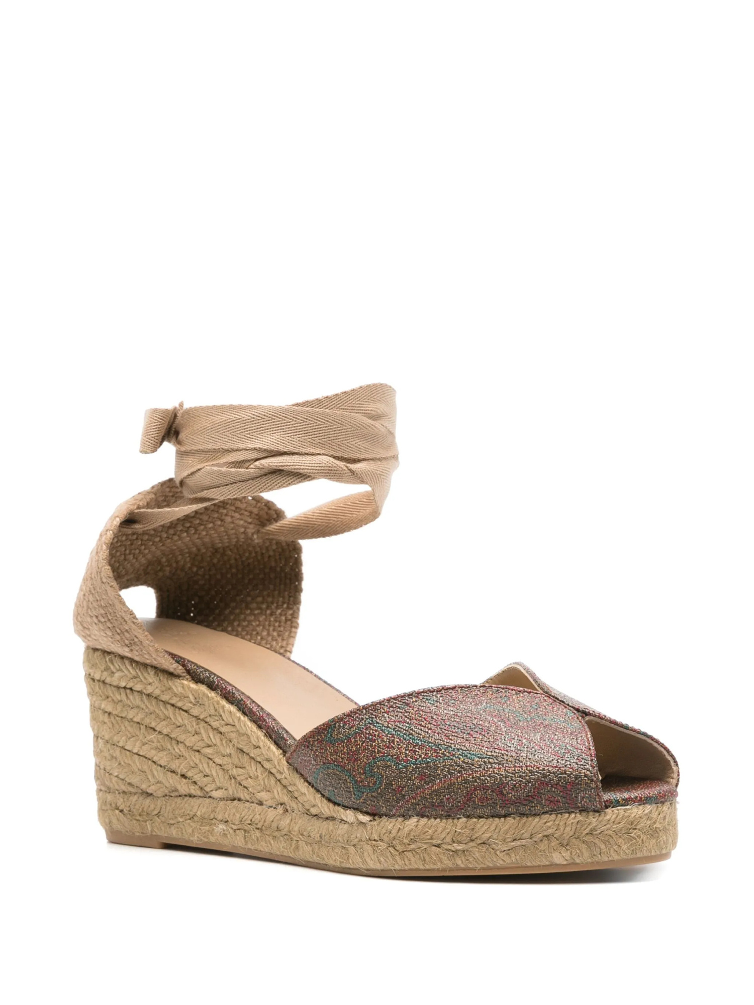 Castaã±er X Etro 70mm Bilina Espadrilles In Brown