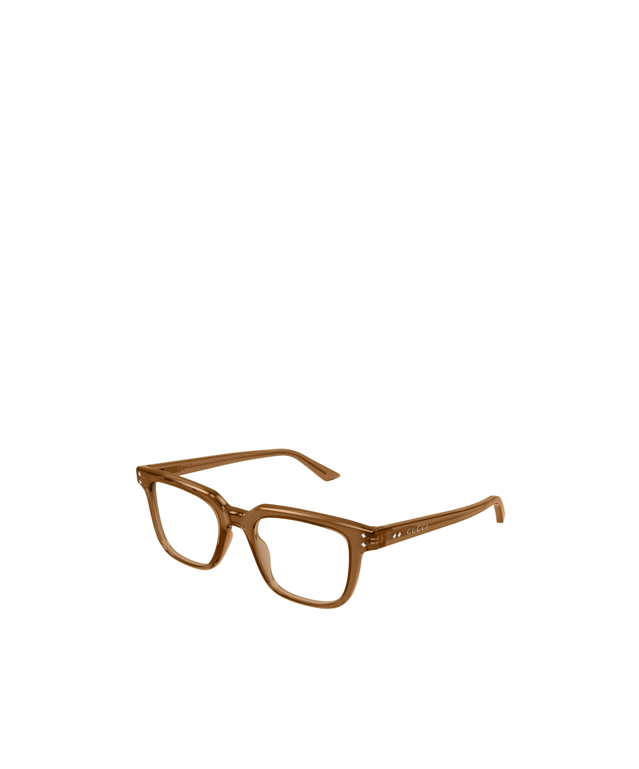 Gucci Eyewear Square Frame Glasses In Brown
