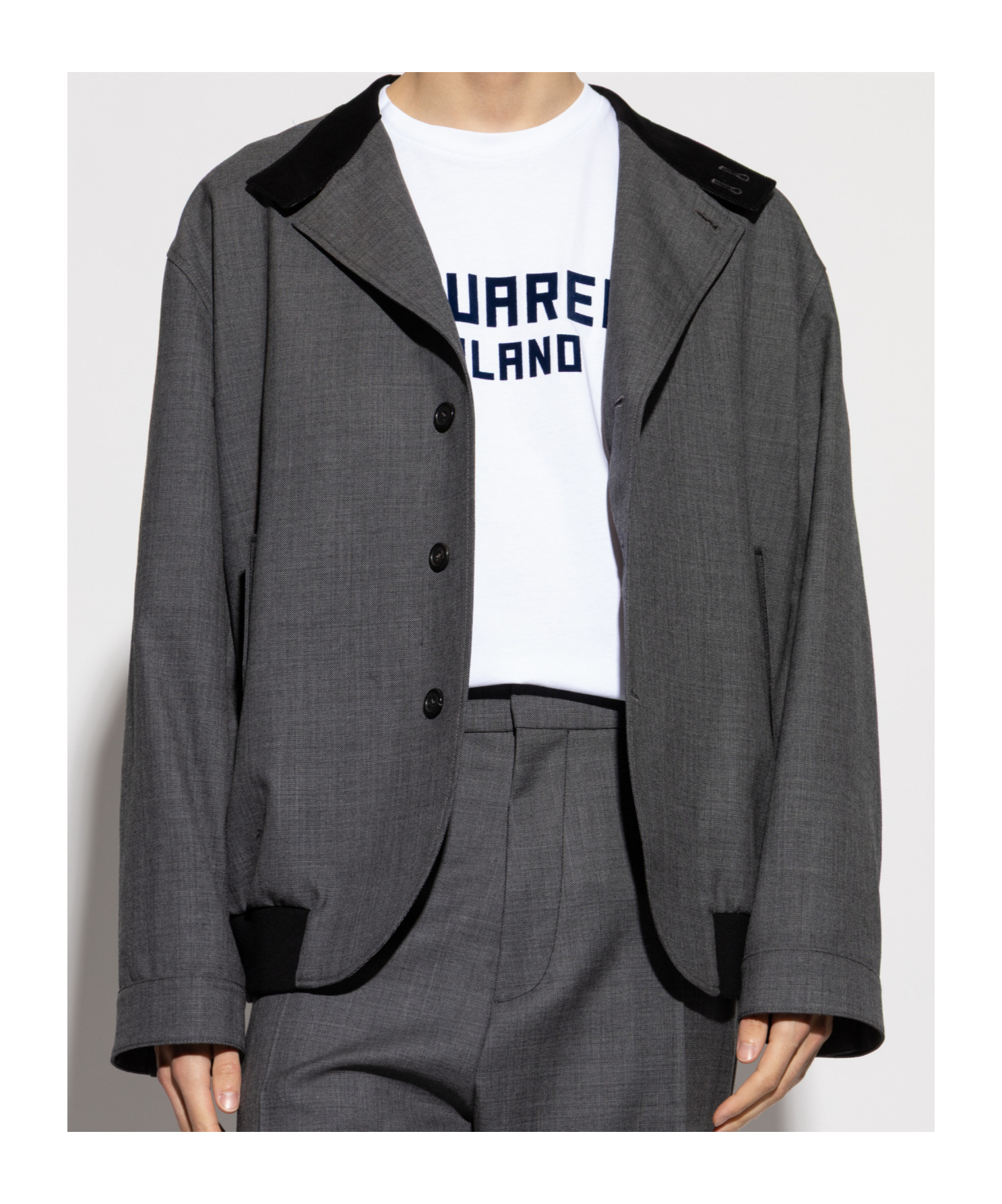 Dsquared2 Baracuta Blazer In Gray