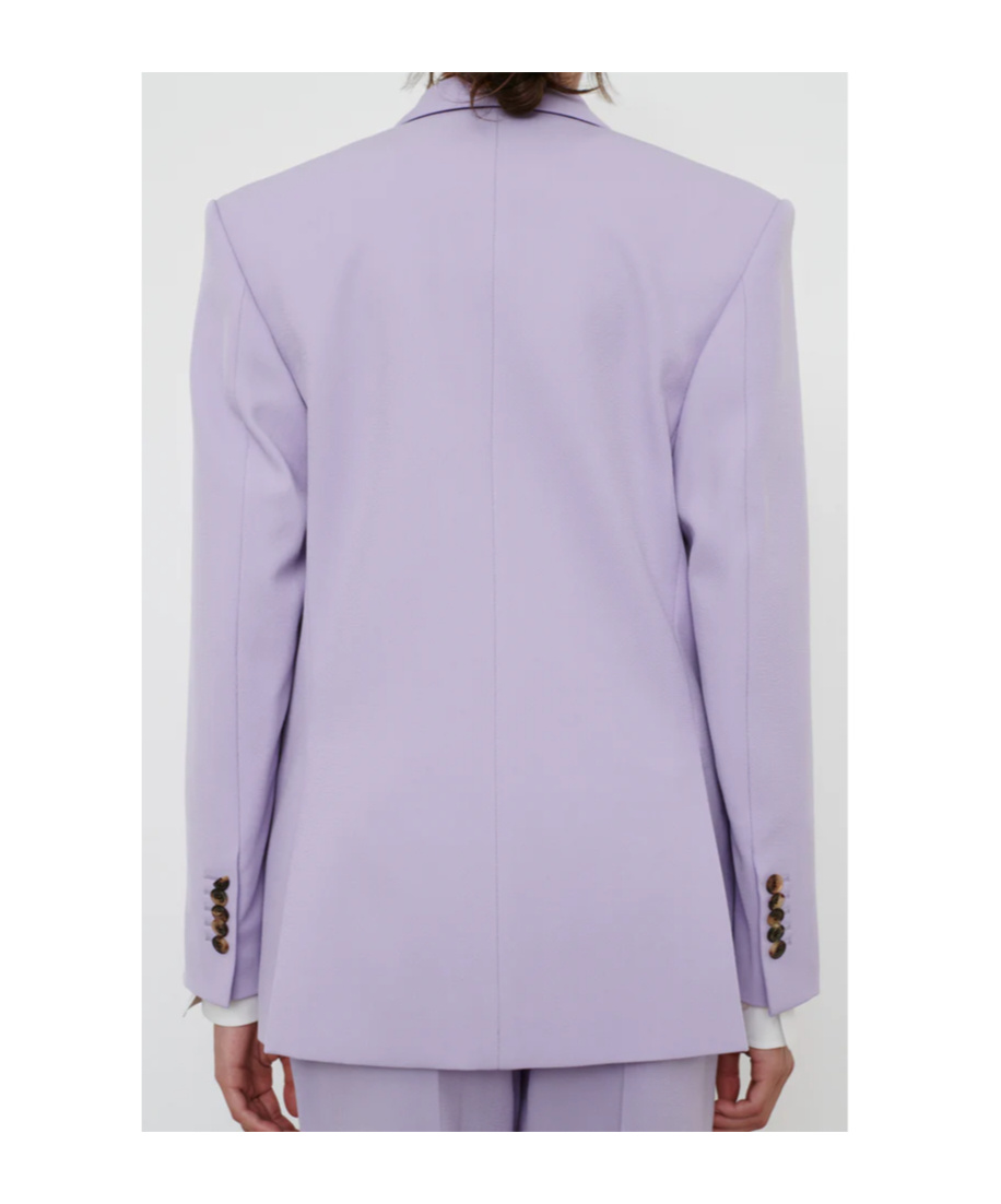 Wardrobe.nyc Double-breasted Suit Jacket In Purple