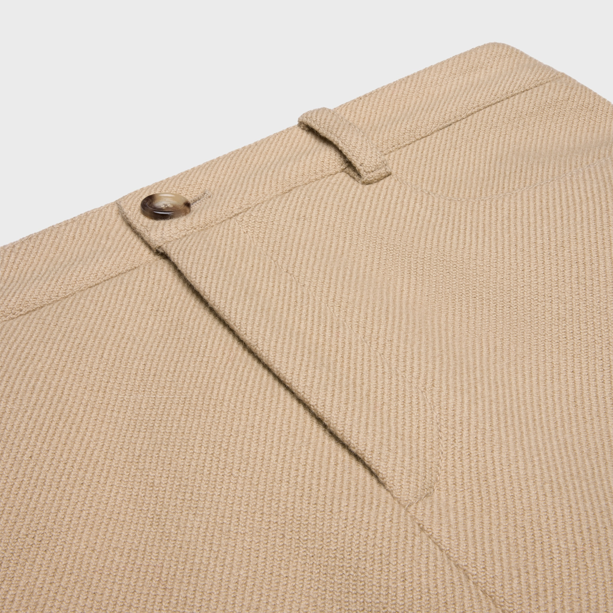 Celine Pencil Skirt In Cashmere Mohair Natté In Brown