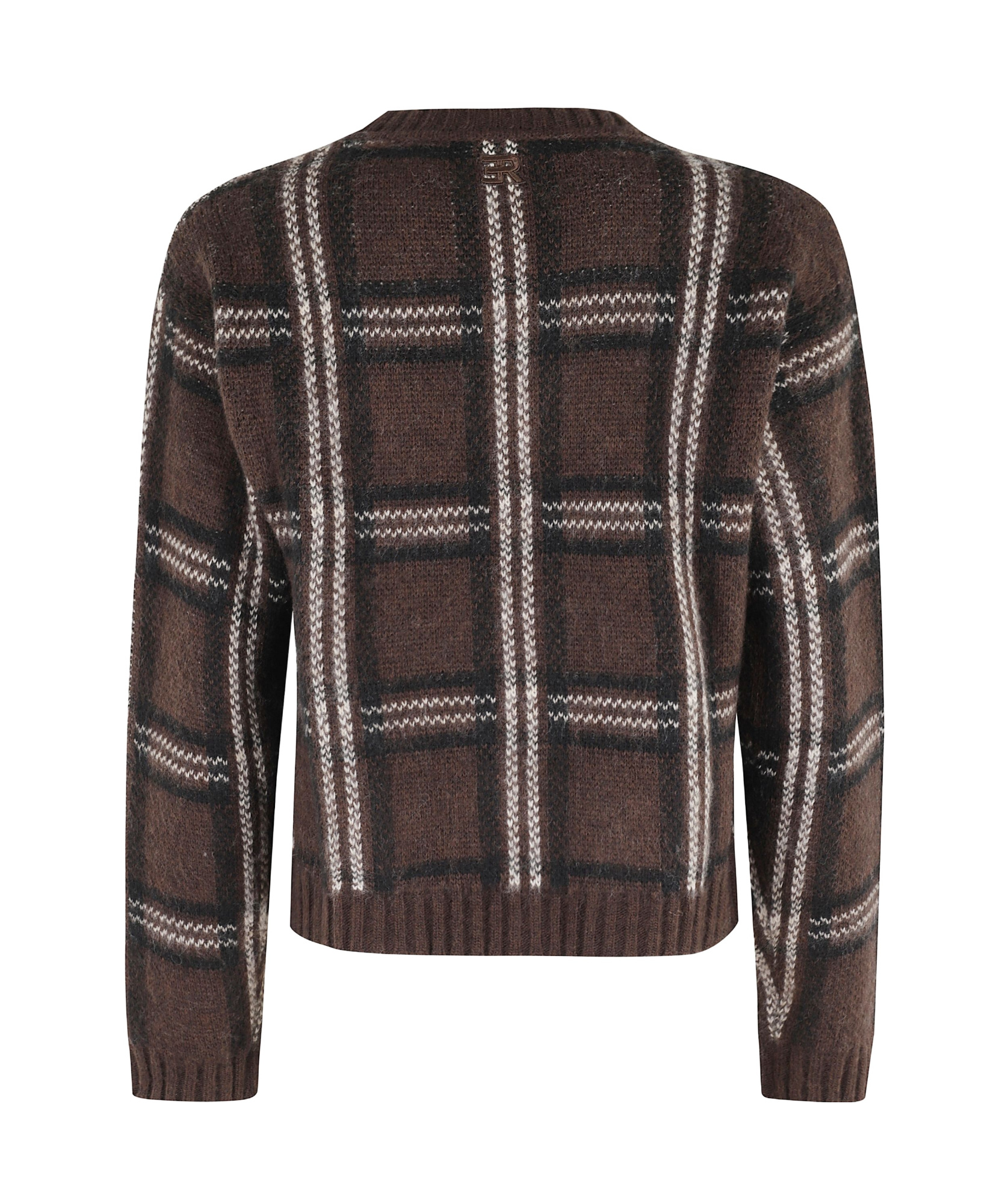Ermanno Firenze Moro Crew Neck Long Sleeve Sweater In Black