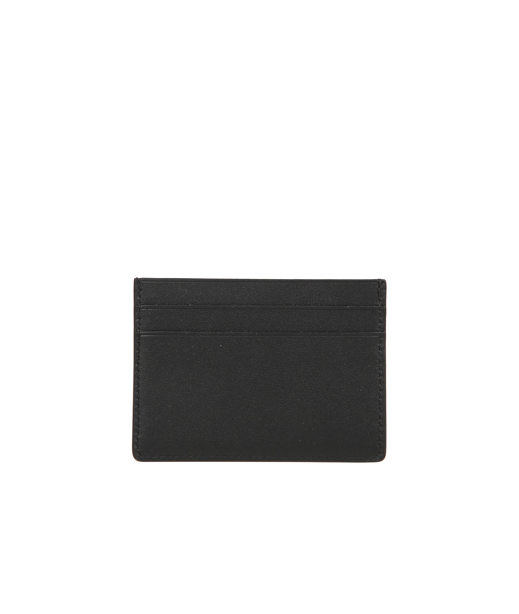 Jil Sander Refined Black Card Holder With Embossed Logo In Black