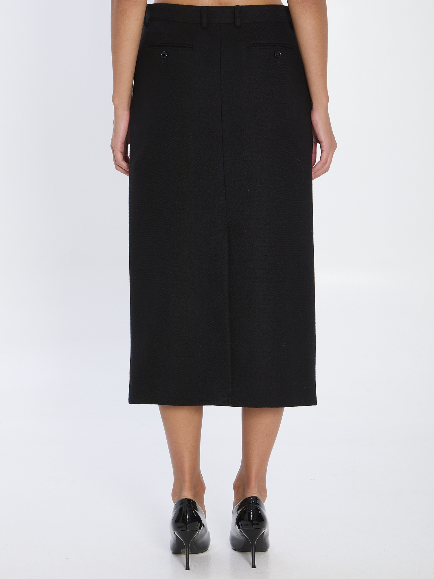 Celine Women Pencil Skirt In Black