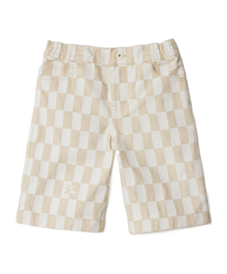 Burberry Checkerboard Shorts In Multi