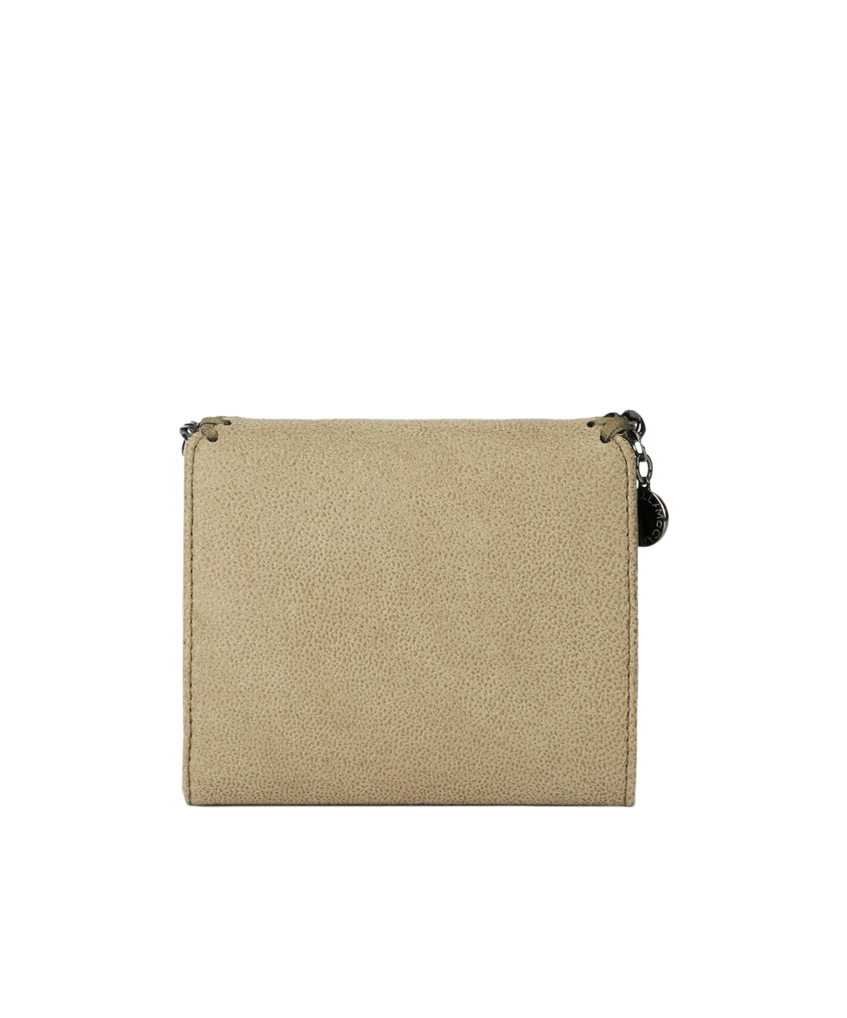 Stella Mccartney Falabella Small Flap Wallet In Nude