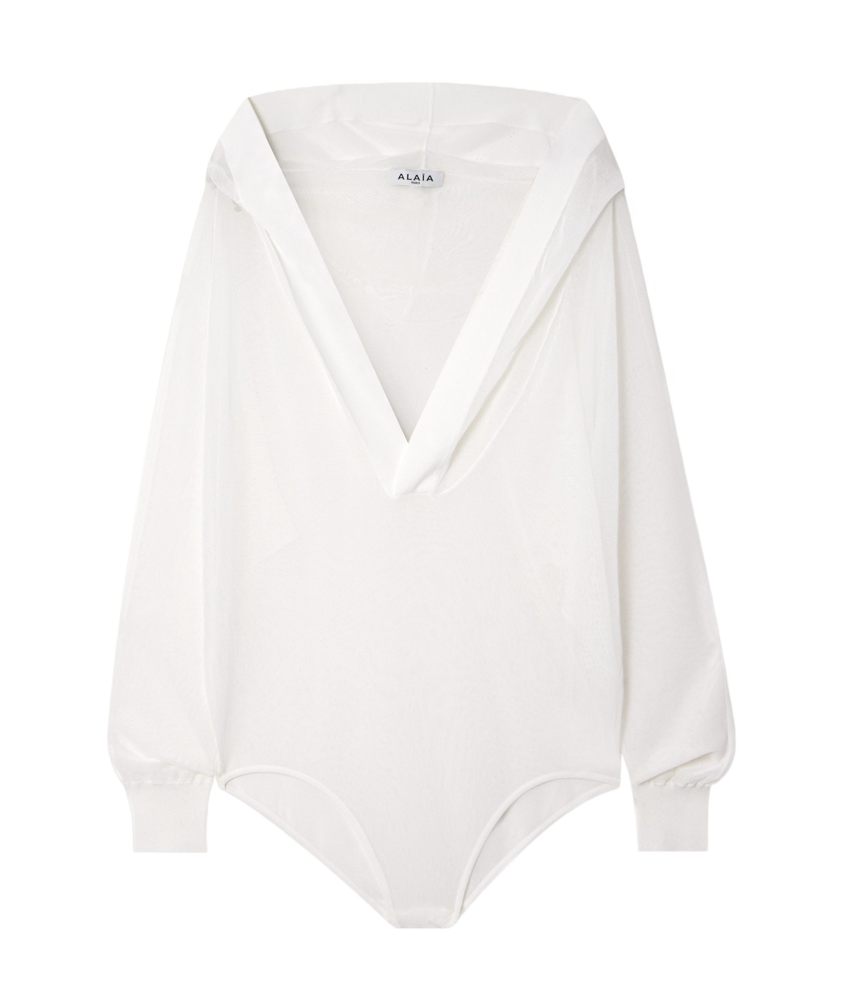 Alaïa Hooded Jumpsuit In White